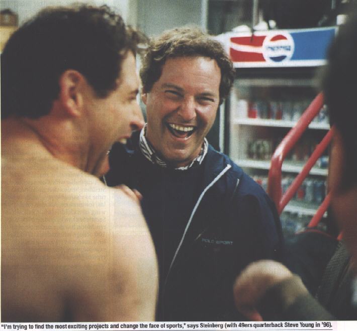 Steve in 49er locker room